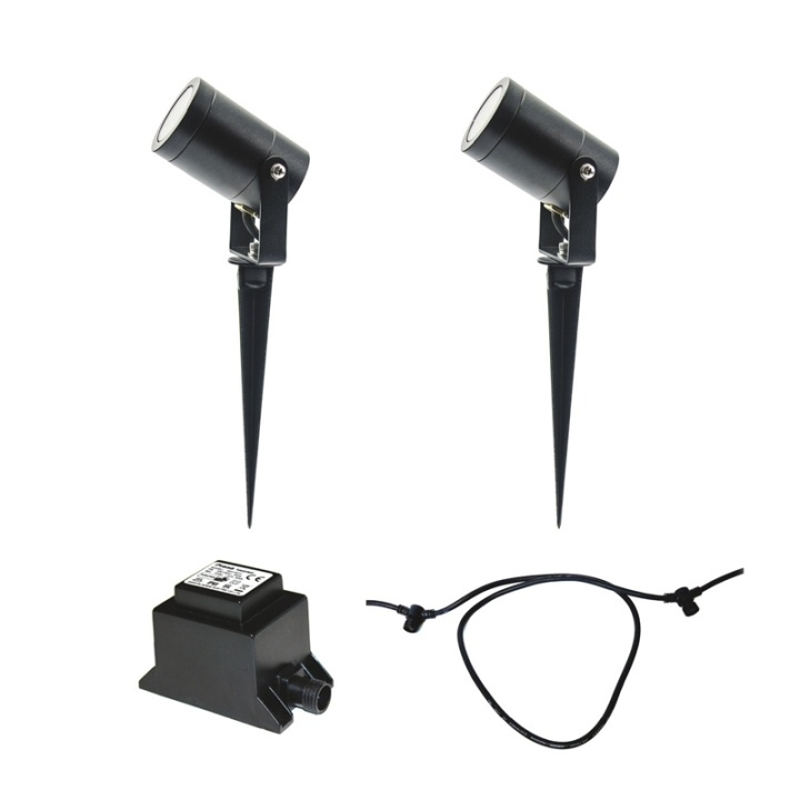 LightsOn Startpaket 2xLuna Transf Kabel i gruppen HJEM, HUS & HAVE / Elektricitet & Belysning / Udendørs belysning / Havebelysning hos TP E-commerce Nordic AB (38-84957)