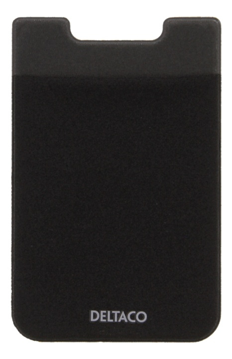 DELTACO Adhesive credit card holder, 3M adhesive, black i gruppen SPORT, FRITID & HOBBY / Sjove gadgets / Smarte løsninger hos TP E-commerce Nordic AB (38-85554)