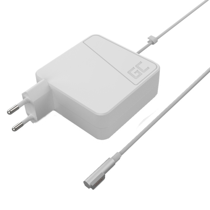 Green Cell Charger for Apple Macbook 60W 16.5V 3.65A (plug Magsafe) i gruppen COMPUTERTILBEHØR / Bærbare computere og tilbehør / Oplader / Opladere til laptops / Apple hos TP E-commerce Nordic AB (38-85793)