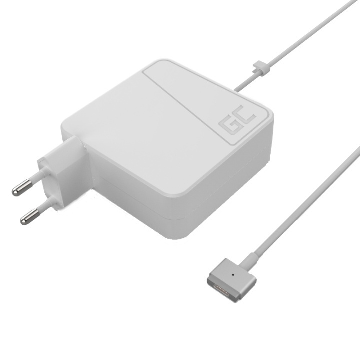 Green Cell Charger for Apple Macbook 60W 16.5V 3.65A (plug Magsafe 2) i gruppen COMPUTERTILBEHØR / Bærbare computere og tilbehør / Oplader / Opladere til laptops / Apple hos TP E-commerce Nordic AB (38-85796)