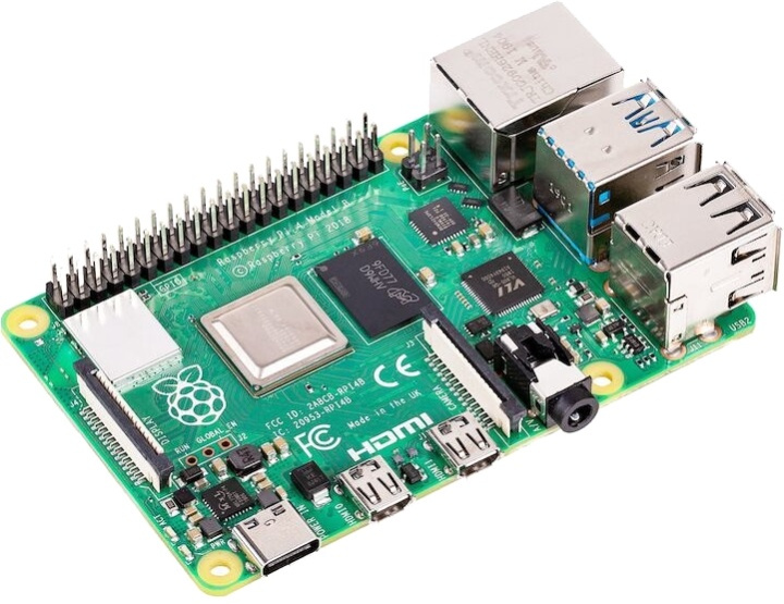 Raspberry Pi 4 Model B, 4 GB RAM, USB-C, dual Micro HDMI i gruppen COMPUTERTILBEHØR / Computerkomponenter / Raspberry Pi hos TP E-commerce Nordic AB (38-85821)