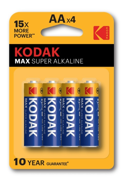 Kodak MAX alkaline AA battery (4 pack) i gruppen HJEMMEELEKTRONIK / Batterier og opladere / Batterier / AA hos TP E-commerce Nordic AB (38-85840)
