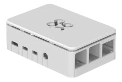 OKdo Raspberry Pi 4 standard case, 3 piece design, white i gruppen COMPUTERTILBEHØR / Computerkomponenter / Raspberry Pi hos TP E-commerce Nordic AB (38-85860)