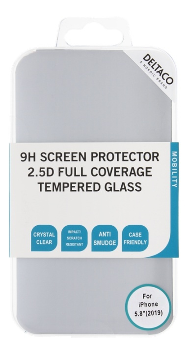 DELTACO screen protector for iPhone X/Xs/11 Pro, 3D curved i gruppen SMARTPHONES & TABLETS / Mobil Beskyttelse / Apple / iPhone 11 Pro / Skærmbeskyttelse hos TP E-commerce Nordic AB (38-85899)