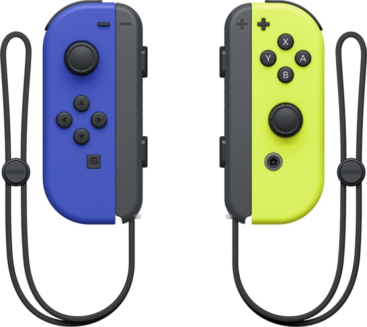 Nintendo Switch Joy-Con Pair, Blå/Neon Gul i gruppen HJEMMEELEKTRONIK / Spilkonsoller og tilbehør / Nintendo Switch / Tilbehør hos TP E-commerce Nordic AB (38-86077)