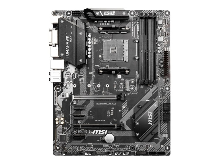 MSI B450 TOMAHAWK MAX ATX AM4 AMD B450 i gruppen COMPUTERTILBEHØR / Computerkomponenter / Bundkort hos TP E-commerce Nordic AB (38-86213)