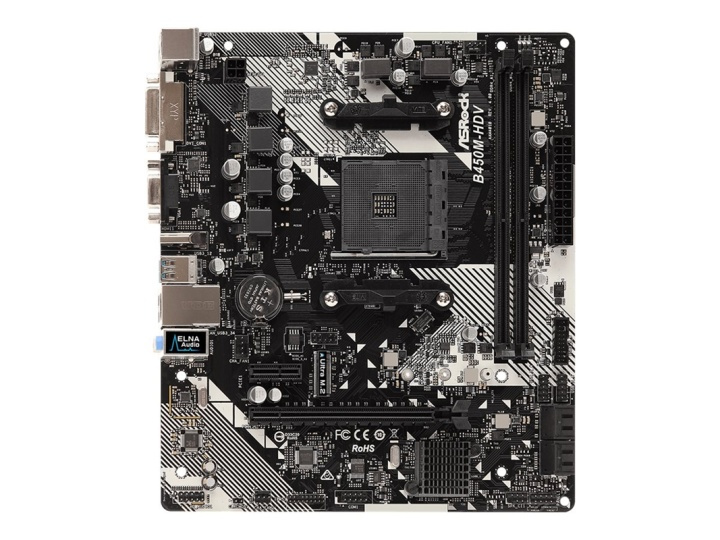 ASRock B450M-HDV R4.0 Micro-ATX AM4 AMD B450 i gruppen COMPUTERTILBEHØR / Computerkomponenter / Bundkort hos TP E-commerce Nordic AB (38-86216)