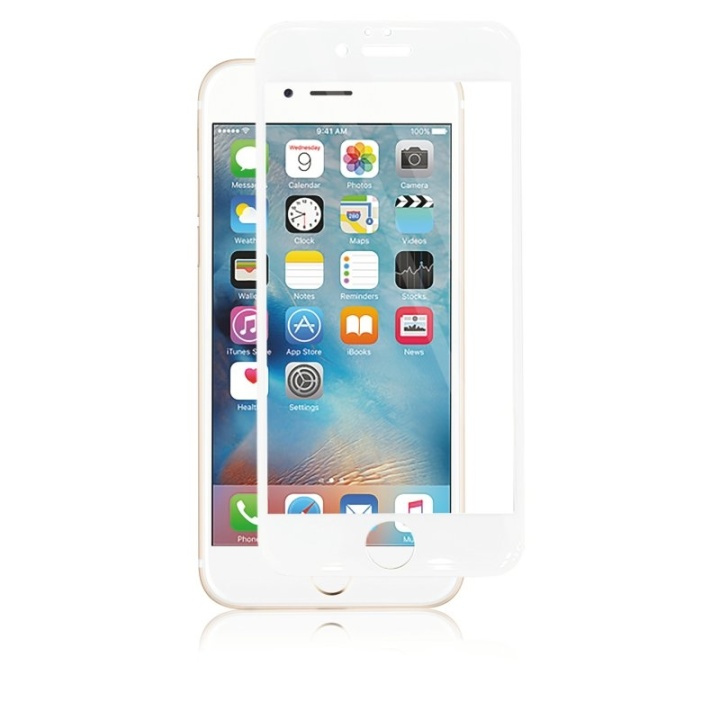 Panzer iPhone 6S/6 Plus, Curved Silicate Glass, White i gruppen SMARTPHONES & TABLETS / Mobil Beskyttelse / Apple / iPhone 6 Plus/6S Plus / Skærmbeskyttelse hos TP E-commerce Nordic AB (38-86308)