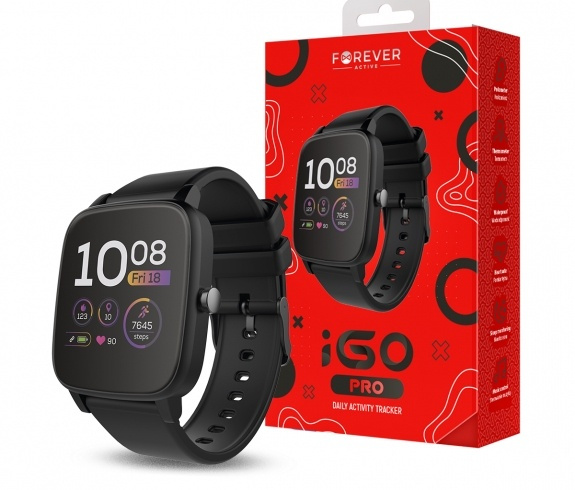 Forever iGO Pro JW-200, Smartwatch, Svart i gruppen SPORT, FRITID & HOBBY / Smartwatch & Aktivitetsmåler / Smartwatch til børn hos TP E-commerce Nordic AB (38-86479)