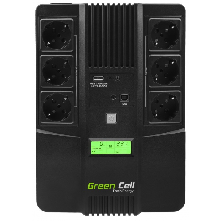Green Cell UPS AiO Reservström 600VA 360W i gruppen COMPUTERTILBEHØR / UPS Uninterruptible Power hos TP E-commerce Nordic AB (38-86536)