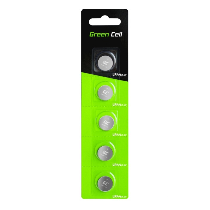 Green Cell LR44 alkalisk batteri 5x 1,5V i gruppen HJEMMEELEKTRONIK / Batterier og opladere / Batterier / Knapcelle hos TP E-commerce Nordic AB (38-86545)