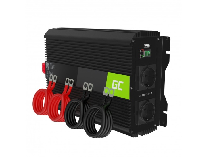 Green Cell PRO-Serie effektomvandlare för bil, modifierad sinusvåg, 12V till 230 i gruppen HJEM, HUS & HAVE / Elektricitet & Belysning / Transformere hos TP E-commerce Nordic AB (38-86546)