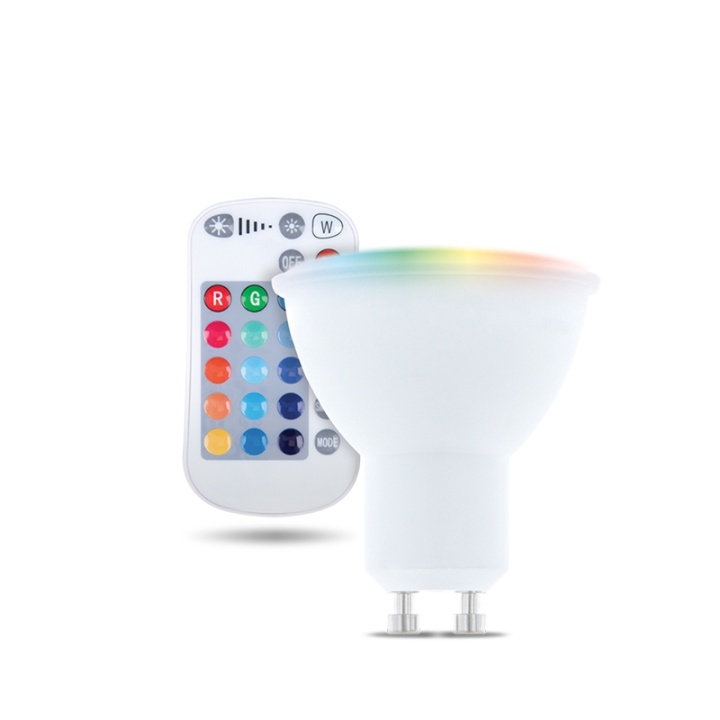 Forever Light Fjernbetjent LED-pære RGB+Hvid, GU10 5W i gruppen HJEMMEELEKTRONIK / Lys / LED lamper hos TP E-commerce Nordic AB (38-86590)