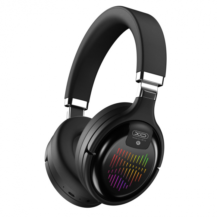 XO Bluetooth-hovedtelefoner BE18, sort i gruppen HJEMMEELEKTRONIK / Lyd & billede / Hovedtelefoner & Tilbehør / Hovedtelefoner hos TP E-commerce Nordic AB (38-86679)