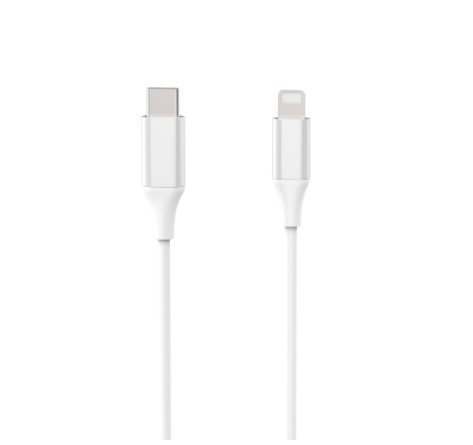 USB-C til lynhurtigt opladningskabel, 1m, 25W i gruppen SMARTPHONES & TABLETS / Opladere og kabler / Kabler / Kabler Type C hos TP E-commerce Nordic AB (38-86729)