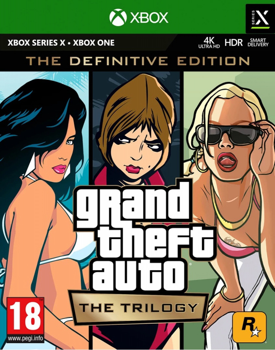 Grand Theft Auto Trilogy - The Definitive Edition for Xbox i gruppen HJEMMEELEKTRONIK / Spilkonsoller og tilbehør / Xbox One / Spil hos TP E-commerce Nordic AB (38-86743)