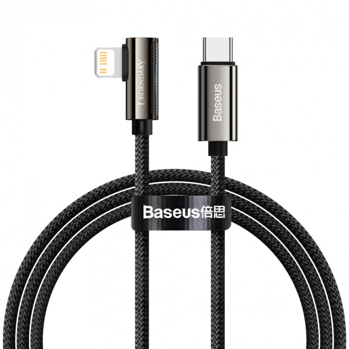 Baseus kabel Legend PD USB-C - Lightning 2,0m 20W, Svart i gruppen SMARTPHONES & TABLETS / Opladere og kabler / Kabler / Kabler Lightning hos TP E-commerce Nordic AB (38-86918)