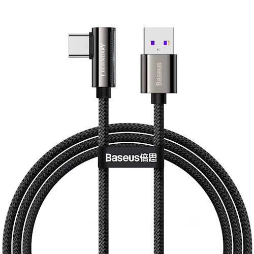 Baseus kabel Legend USB - USB-C 2,0m 66W, Svart i gruppen COMPUTERTILBEHØR / Kabler og adaptere / USB / USB-C hos TP E-commerce Nordic AB (38-86925)