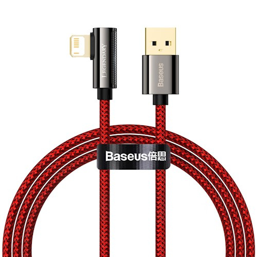 Baseus kabel Legend USB - Lightning 1,0m 2,4A, Röd i gruppen SMARTPHONES & TABLETS / Opladere og kabler / Kabler / Kabler Lightning hos TP E-commerce Nordic AB (38-86929)