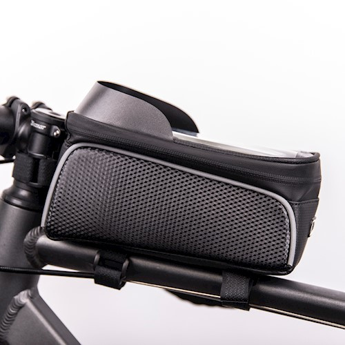 Vandtæt cykeltaske og telefonholder med skærm, sort i gruppen SPORT, FRITID & HOBBY / Sportsudstyr / Cykel tilbehør / Øvrigt cykel tilbehør hos TP E-commerce Nordic AB (38-86990)
