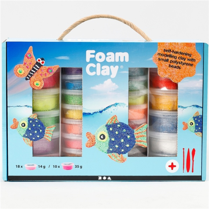 Foam Clay Presentask Mixade Färger i gruppen LEGETØJ, BØRN & BABY / Legetøj / Lege ler, lege sand og tilbehør hos TP E-commerce Nordic AB (38-87390)