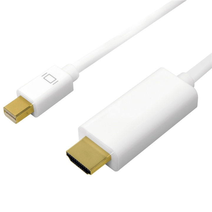 LogiLink Mini DisplayPort -> HDMI 4K 2m i gruppen HJEMMEELEKTRONIK / Kabler og adaptere / HDMI / Kabler hos TP E-commerce Nordic AB (38-87673)