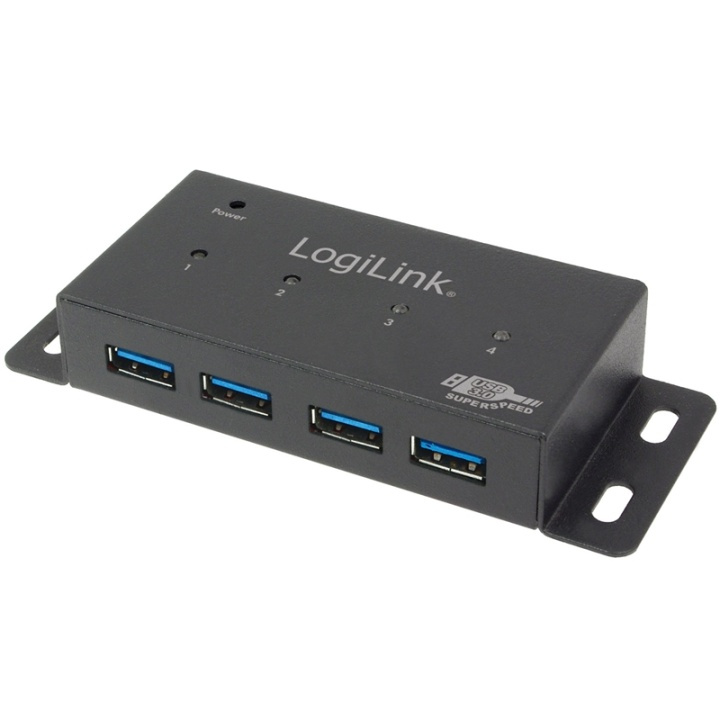 LogiLink USB 3.0-hub 4-port i gruppen COMPUTERTILBEHØR / Computer Tilbehør / USB-hubs hos TP E-commerce Nordic AB (38-87687)