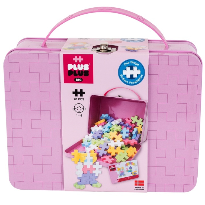 Plus-Plus Big Metal Suitcase/Pastel i gruppen LEGETØJ, BØRN & BABY / Legetøj / Bygge legesager / Klodser hos TP E-commerce Nordic AB (38-87970)