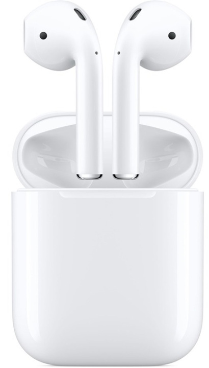 Apple AirPods, 2019 med Laddningsetui i gruppen HJEMMEELEKTRONIK / Lyd & billede / Hovedtelefoner & Tilbehør / Hovedtelefoner hos TP E-commerce Nordic AB (38-88011)