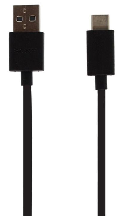 SONY UCB20 , USB typ C-kabel, 1m, Bulk, Svart i gruppen SMARTPHONES & TABLETS / Opladere og kabler / Kabler / Kabler microUSB hos TP E-commerce Nordic AB (38-88041)