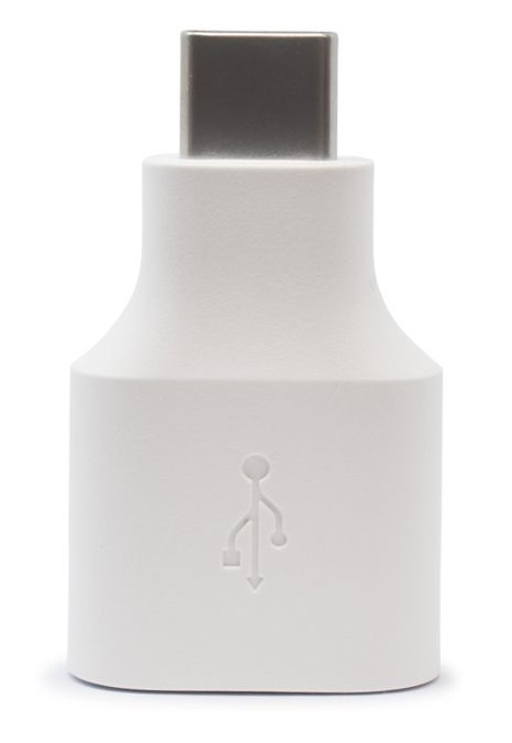 Google-adapter USB til USB-C, bulk, hvid i gruppen SMARTPHONES & TABLETS / Opladere og kabler / Adaptere hos TP E-commerce Nordic AB (38-88044)