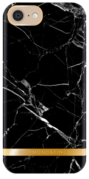RF by Richmond & Finch Black Marble, skal för iPhone 7/8/SE i gruppen SMARTPHONES & TABLETS / Mobil Beskyttelse / Apple / iPhone 7 / Cover hos TP E-commerce Nordic AB (38-88473)