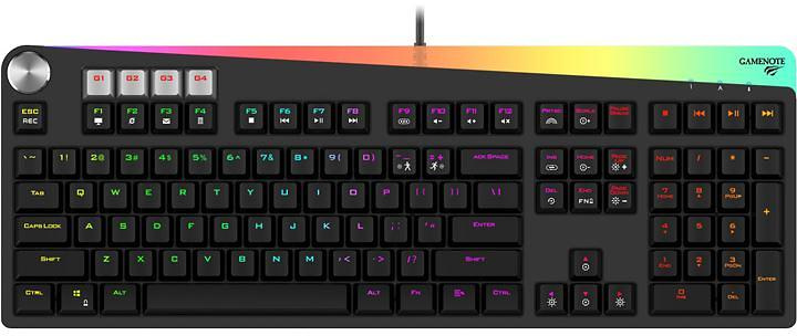 Havit KB473L Mekaniskt RGB Gaming Tangentbord, Nordic i gruppen COMPUTERTILBEHØR / Mus og tastatur / Tastatur / Med ledning hos TP E-commerce Nordic AB (38-88518)