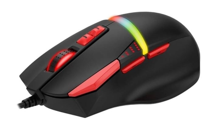 Havit Gaming Mouse med RGB, 8200DPI i gruppen COMPUTERTILBEHØR / Mus og tastatur / Mus / Med ledning hos TP E-commerce Nordic AB (38-88521)