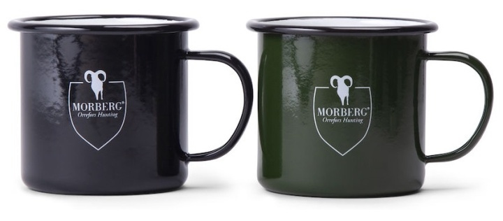 Morberg Orrefors Hunting Emaljerad Metallmugg, Grön i gruppen SPORT, FRITID & HOBBY / Sjove gadgets / Krus hos TP E-commerce Nordic AB (38-88544)