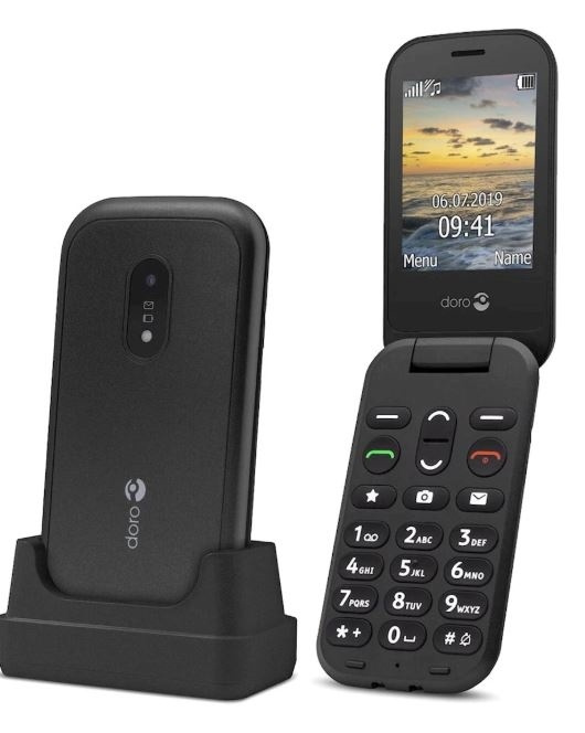 Doro 6041 Sort i gruppen SMARTPHONES & TABLETS / Mobiltelefoner & smartphones hos TP E-commerce Nordic AB (38-88669)