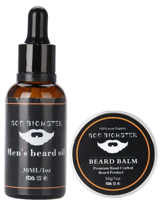 Sæt med skægolie 30 ml og skægbalsam 30 g i gruppen SKØNHED & HELSE / Hår og styling / Skæg pleje / Skæg olie hos TP E-commerce Nordic AB (38-88914)