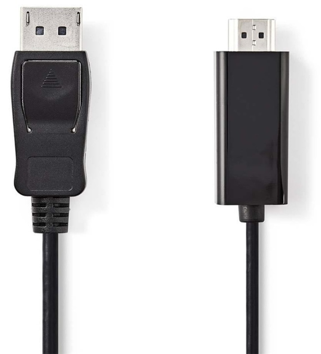 Displayport kabel | DisplayPort Han | HDMI™ Stik | 1080p | Nikkelplateret | 2.00 m | Runde | PVC | Sort | Konvolut i gruppen HJEMMEELEKTRONIK / Kabler og adaptere / HDMI / Kabler hos TP E-commerce Nordic AB (38-89011)