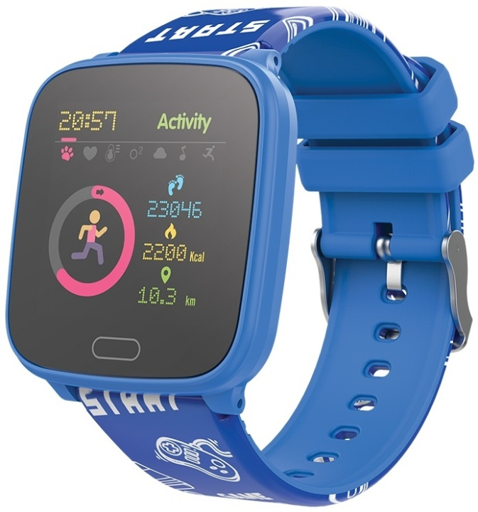 Forever Smartwatch IGO JW-100, Blå i gruppen SPORT, FRITID & HOBBY / Smartwatch & Aktivitetsmåler / Smartwatch til børn hos TP E-commerce Nordic AB (38-89306)