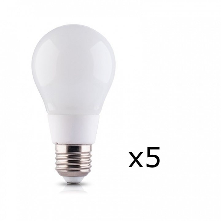 LED-lampa E27 10W 230V 6000K 5-pack, Kallvit i gruppen HJEMMEELEKTRONIK / Lys / LED lamper hos TP E-commerce Nordic AB (38-89340-PKT05)