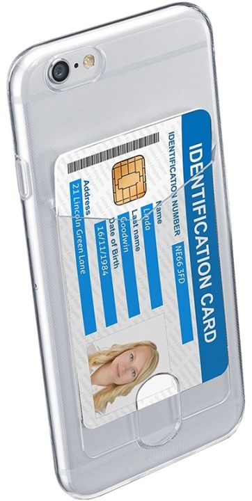 Cellularline Flex Pocket, gennemsigtig skal med kortslot til iPhone 6/6S i gruppen SMARTPHONES & TABLETS / Mobil Beskyttelse / Apple / iPhone 6/6S / Cover hos TP E-commerce Nordic AB (38-89517)
