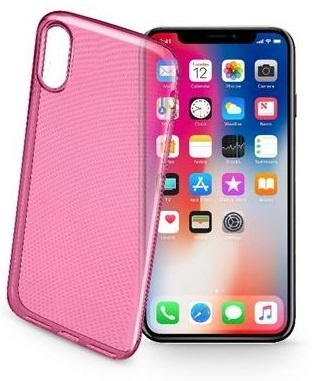 Cellularline Mobilcover i TPU plastik til iPhone X/XS, Pink i gruppen SMARTPHONES & TABLETS / Mobil Beskyttelse / Apple / iPhone X/XS / Cover hos TP E-commerce Nordic AB (38-89519)