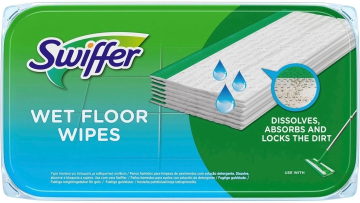 Swiffer Wet Refiller 12-pack, Citron i gruppen HJEM, HUS & HAVE / Rengøringsmidler / Øvrigt rengørings tilbehør hos TP E-commerce Nordic AB (38-89576)