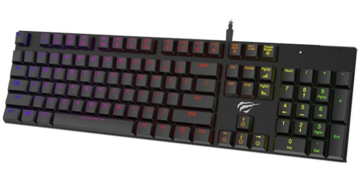 Havit HV-KB395L Mekanisk tangentbord med RGB i gruppen COMPUTERTILBEHØR / GAMING / Tastatur hos TP E-commerce Nordic AB (38-89693)