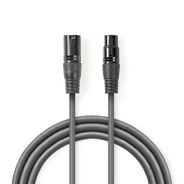 Nedis Balanceret Audio kabel | XLR 3-Pin Han | XLR 3-Pin Hun | Nikkelplateret | 20.0 m | Runde | PVC | Mørkegrå | Gaveæske i gruppen HJEMMEELEKTRONIK / Lyd & billede / Højttalere & tilbehør / Tilbehør hos TP E-commerce Nordic AB (38-89798)