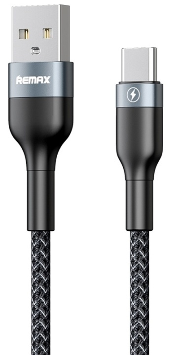 Remax Flätad USB-A till USB C-kabel 2.4A, 1m i gruppen SMARTPHONES & TABLETS / Opladere og kabler / Kabler / Kabler Type C hos TP E-commerce Nordic AB (38-89854)