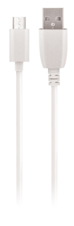 Maxlife microUSB-kabel, 1A, 1m, vit i gruppen SMARTPHONES & TABLETS / Opladere og kabler / Kabler / Kabler microUSB hos TP E-commerce Nordic AB (38-90062)