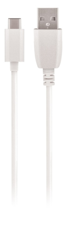 Maxlife USB-C laddkabel (1A), 1m, vit i gruppen SMARTPHONES & TABLETS / Opladere og kabler / Kabler / Kabler Type C hos TP E-commerce Nordic AB (38-90066)