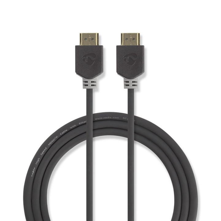 Nedis High Speed ​​HDMI ™ kabel med Ethernet | HDMI™ Stik | HDMI™ Stik | 4K@60Hz | ARC | 18 Gbps | 0.50 m | Runde | PVC | Antracit | Window Box i gruppen HJEMMEELEKTRONIK / Kabler og adaptere / HDMI / Kabler hos TP E-commerce Nordic AB (38-90116)