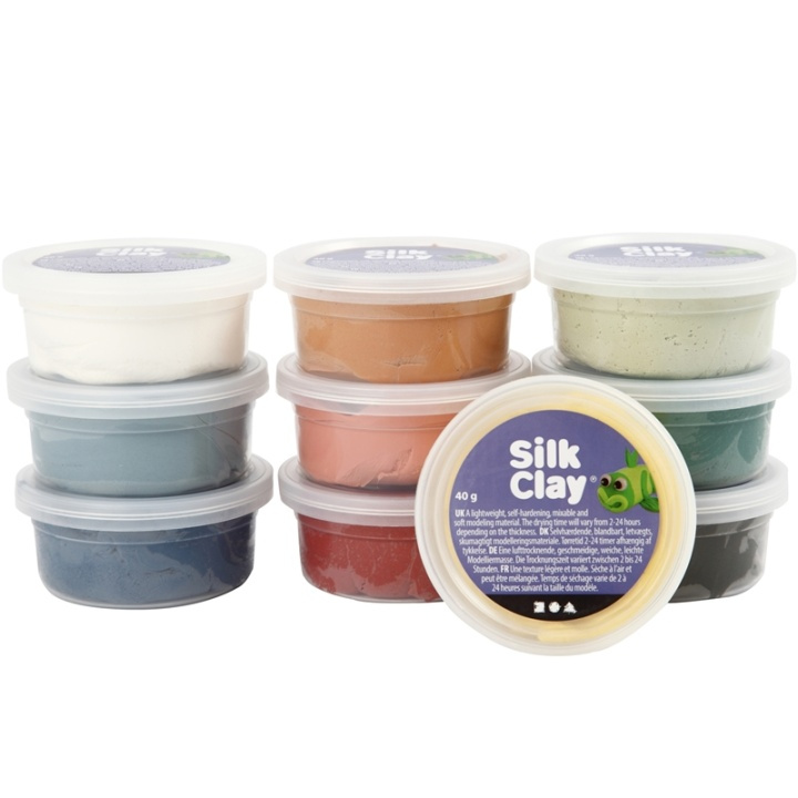 Silk Clay Mixade Färger Dova Färger 10x4 i gruppen LEGETØJ, BØRN & BABY / Legetøj / Lege ler, lege sand og tilbehør hos TP E-commerce Nordic AB (38-90237)